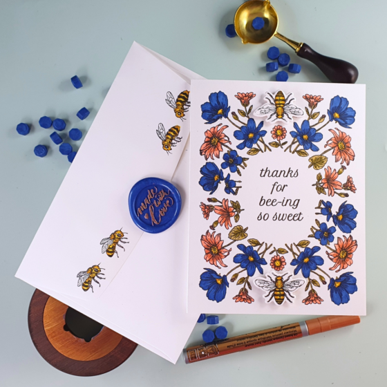 Coordinating Stationery created with Spellbinders kits of the month