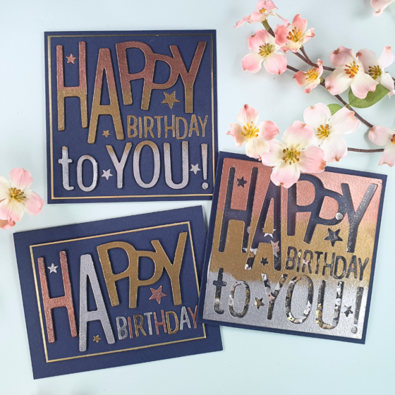 Handmade Cards created with metallic embossing powders from Wow Embossing