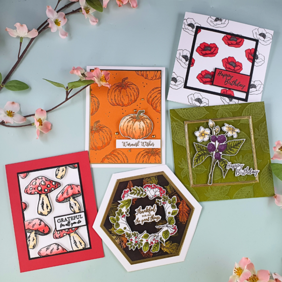 Handmade Cards showing how to use your smaller stamps using the stamp set from Creative Stamping Magazine 137