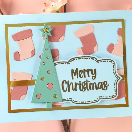 Cute Christmas Card created using products from The Stamps of Life