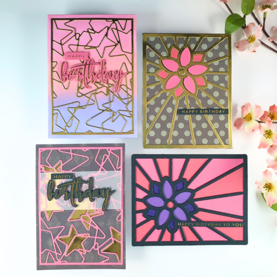 Handmade Cards showing 4 AMAZING Ways to USE Your Cover Dies created by Sarah Phelan from Sarah's Stampin' Retreat