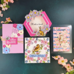 1 Kit, 4 Cards; Creating Floral Cards with the RSPB Papercraft Society Kit