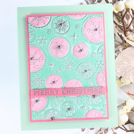 How to Add Colour to Embossing Folders for Beautiful Christmas Cards!