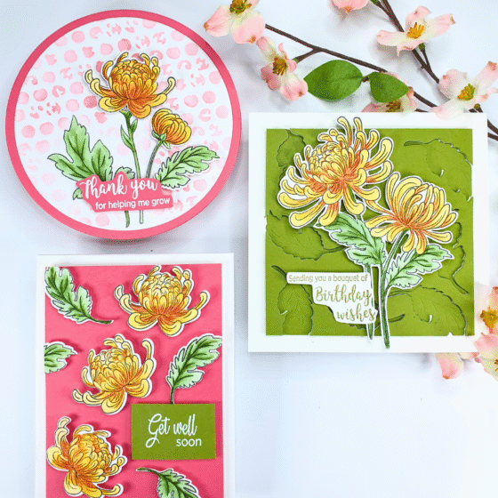 Handmade Card showcasing die-cutting techniques using the Lisa Horton Magazine Box Kit
