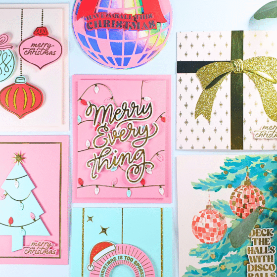 Handmade Christmas Cards created with Hero Studio October Subscriptions