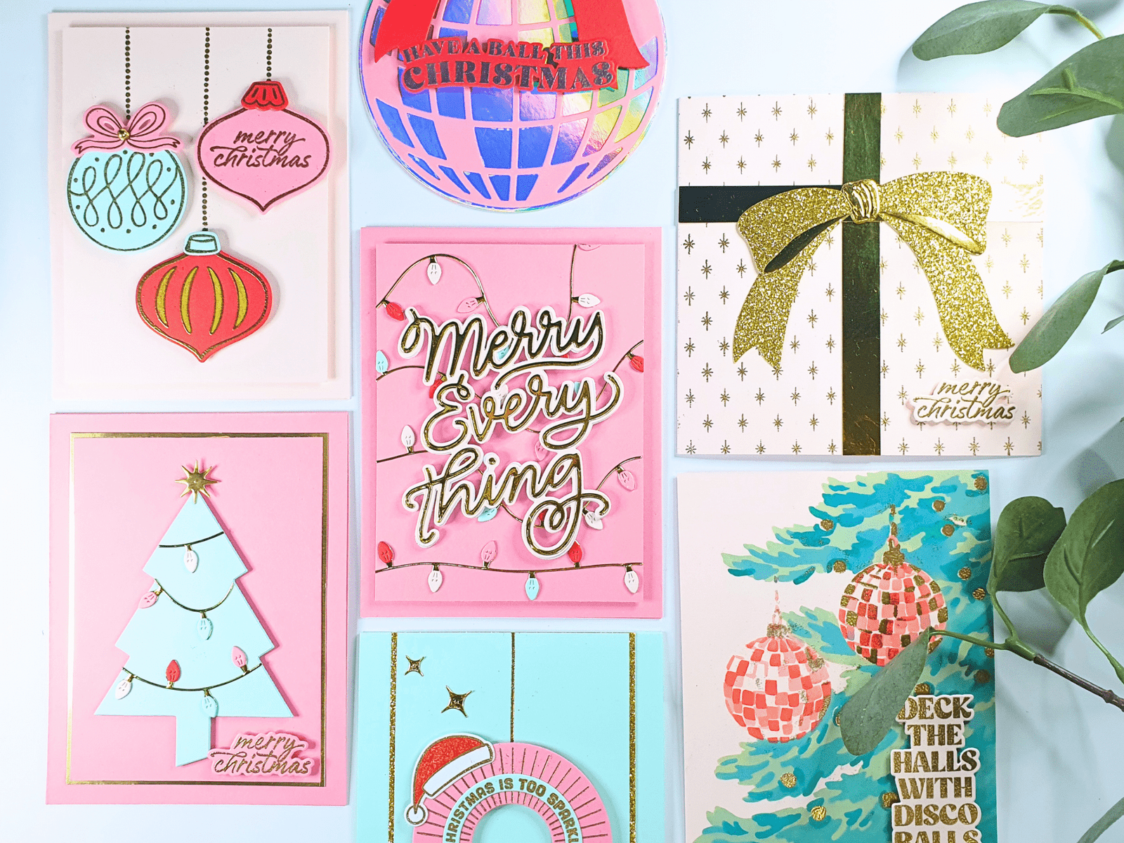 Handmade Christmas Cards created with Hero Studio October Subscriptions