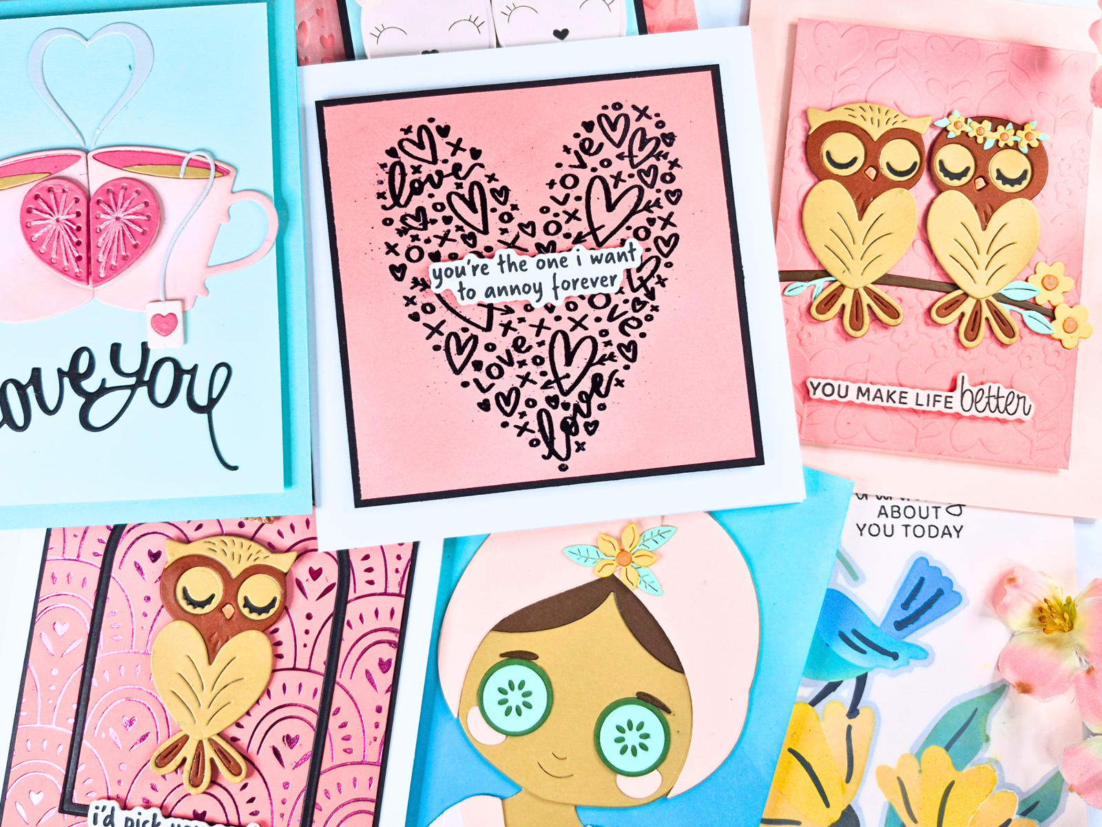 Handmade Cards Showing Ink Blending Techniques created with Spellbinders December Clubs